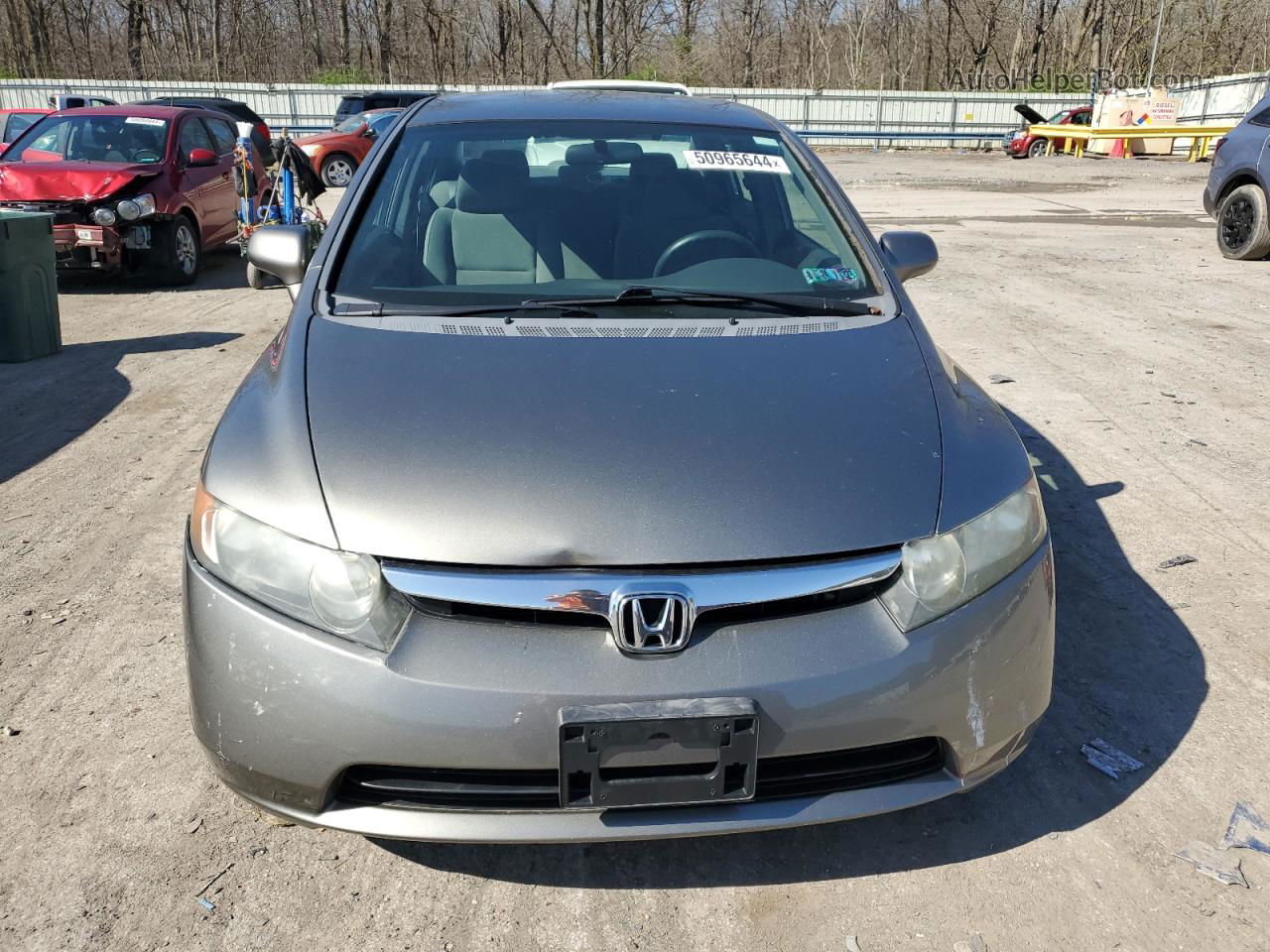 2008 Honda Civic Lx Gray vin: 1HGFA16598L098568