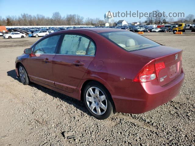 2006 Honda Civic Lx Бордовый vin: 1HGFA165X6L114614