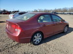 2006 Honda Civic Lx Burgundy vin: 1HGFA165X6L114614