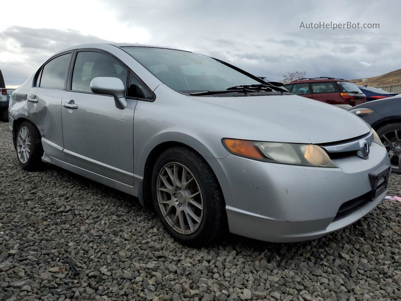 2006 Honda Civic Lx Silver vin: 1HGFA165X6L120140