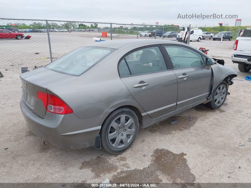 2008 Honda Civic Lx Gray vin: 1HGFA165X8L023264