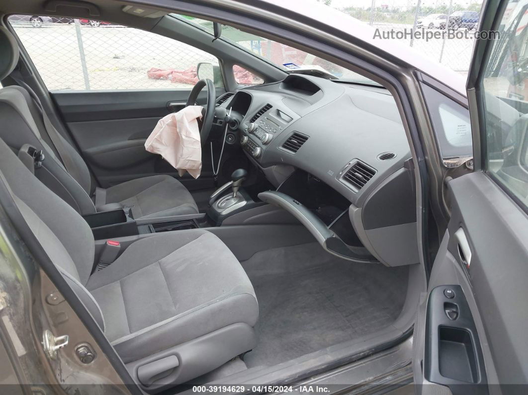 2008 Honda Civic Lx Gray vin: 1HGFA165X8L023264