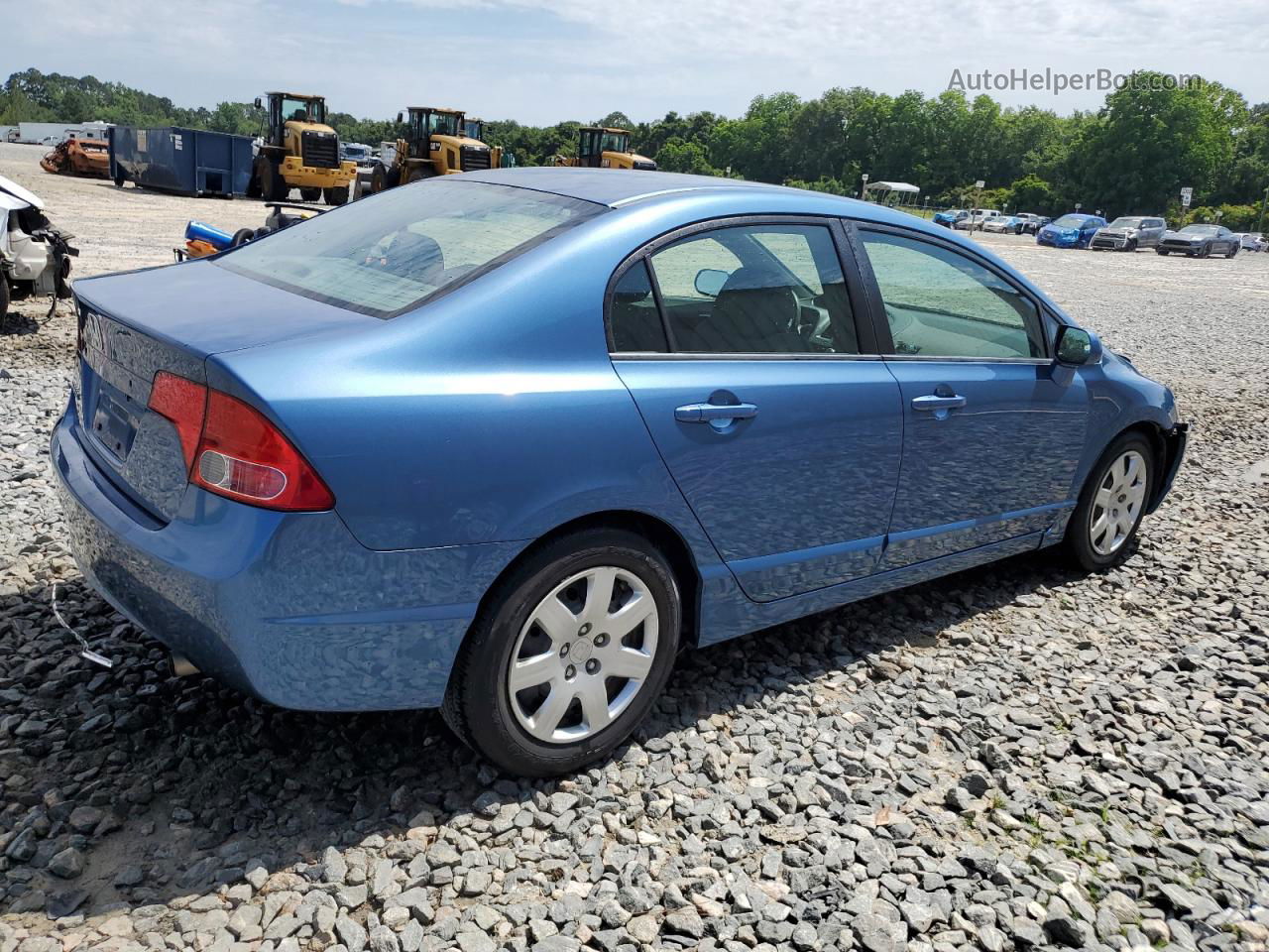 2008 Honda Civic Lx Blue vin: 1HGFA165X8L032188