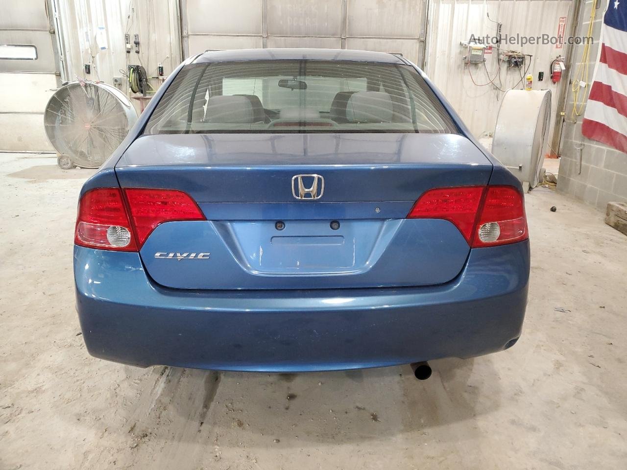 2008 Honda Civic Lx Blue vin: 1HGFA165X8L046799