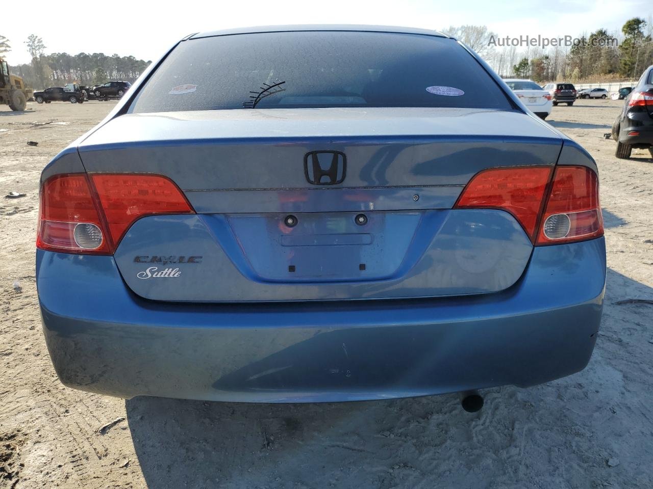 2008 Honda Civic Lx Синий vin: 1HGFA165X8L086008