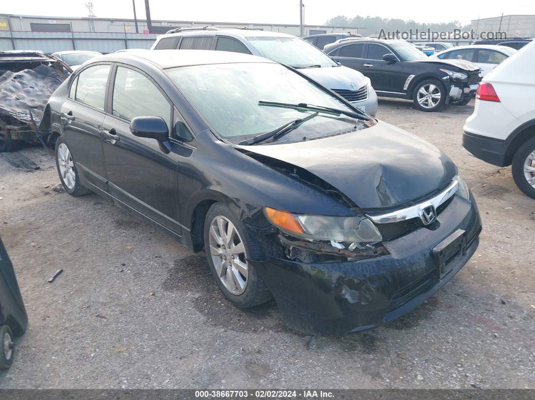 2008 Honda Civic Lx Black vin: 1HGFA165X8L094111