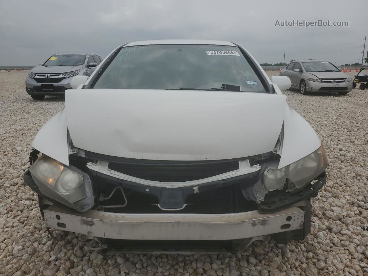 2008 Honda Civic Lx White vin: 1HGFA165X8L100103