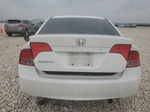 2008 Honda Civic Lx White vin: 1HGFA165X8L100103