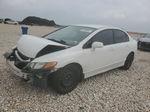 2008 Honda Civic Lx Белый vin: 1HGFA165X8L100103