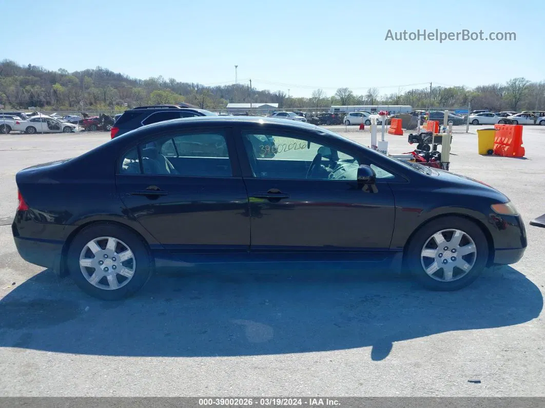 2008 Honda Civic Lx Black vin: 1HGFA165X8L106323