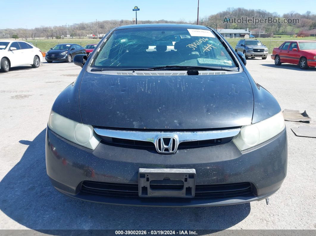 2008 Honda Civic Lx Black vin: 1HGFA165X8L106323