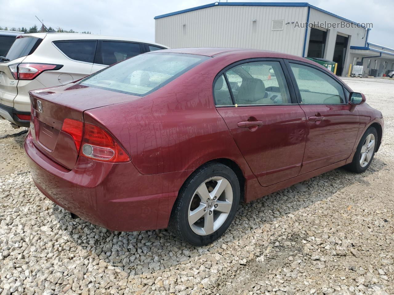 2006 Honda Civic Ex Burgundy vin: 1HGFA16806L109786