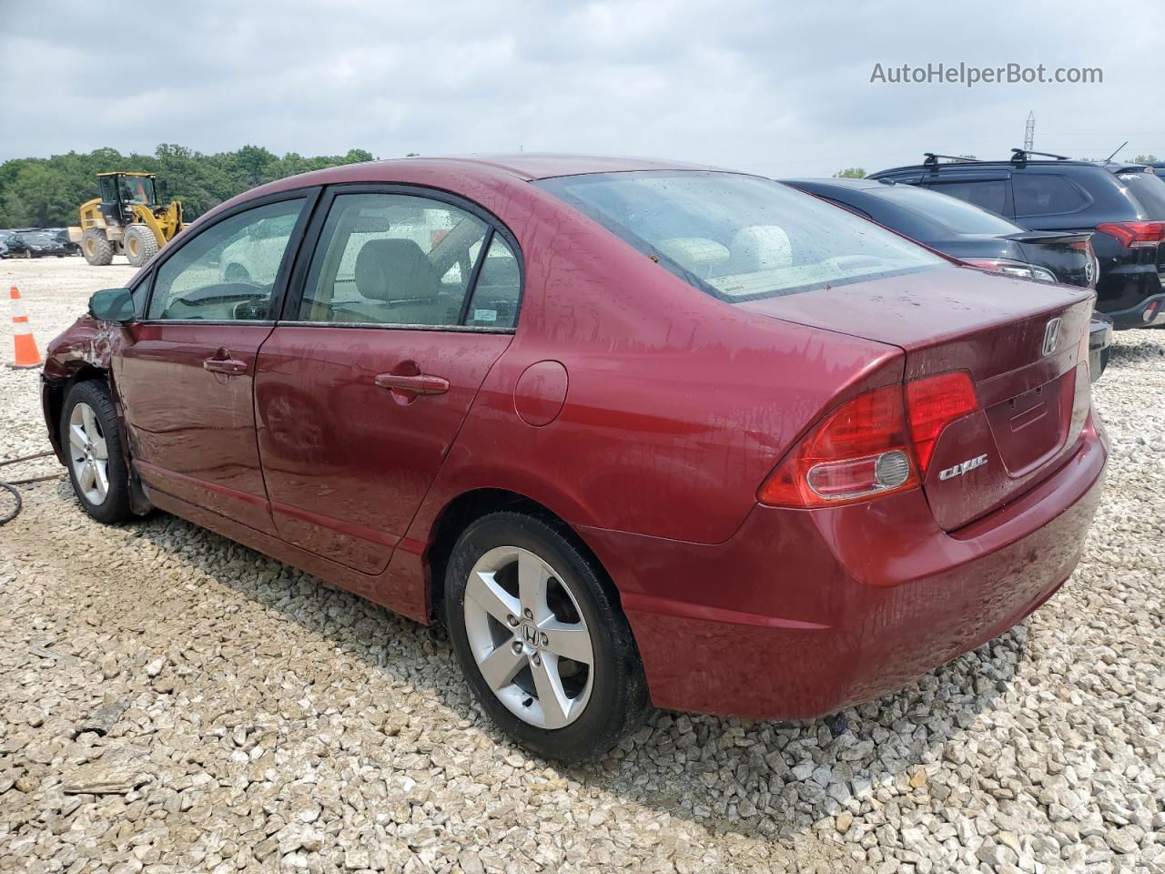 2006 Honda Civic Ex Burgundy vin: 1HGFA16806L109786