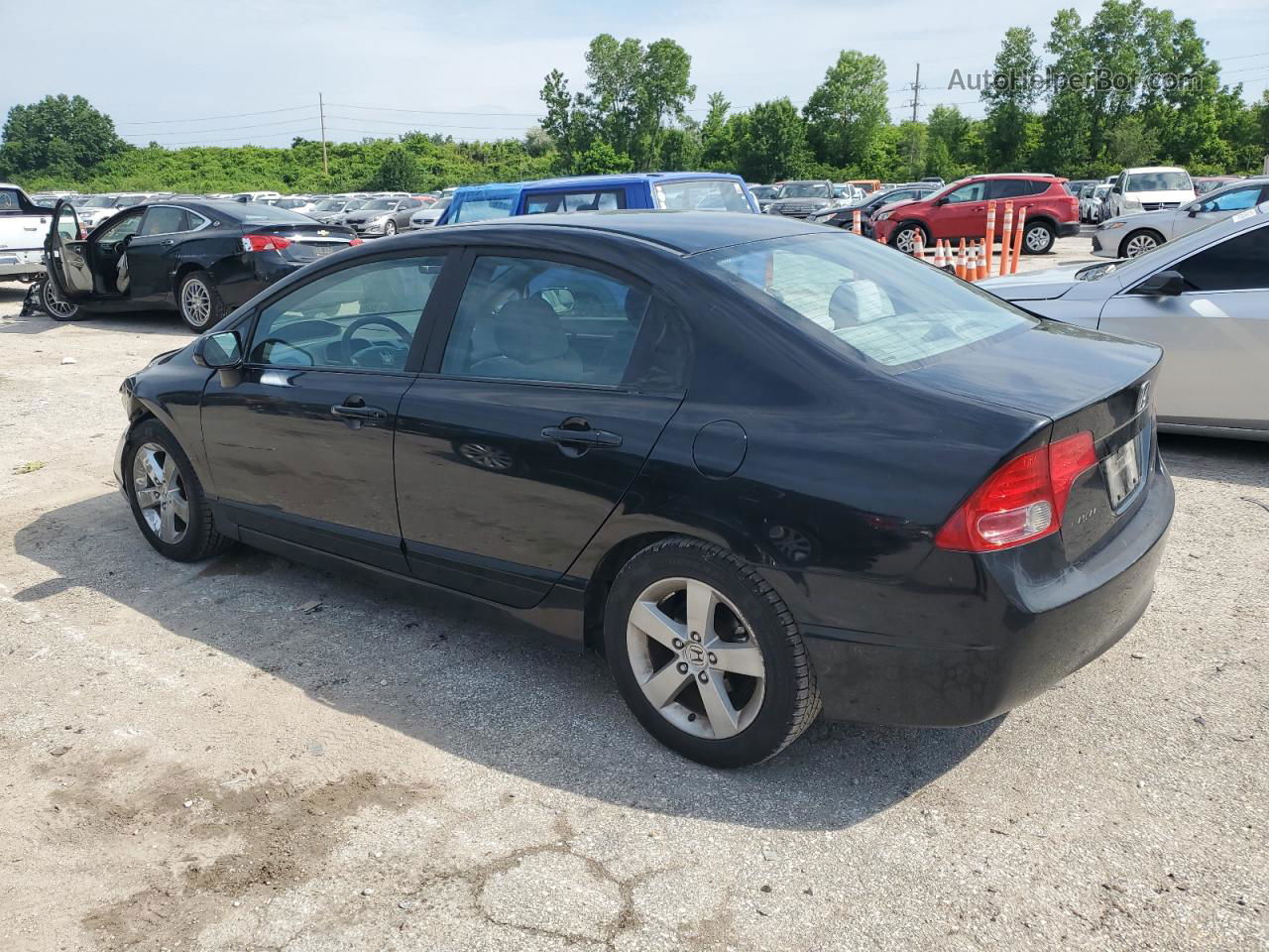 2008 Honda Civic Ex Black vin: 1HGFA16808L053917