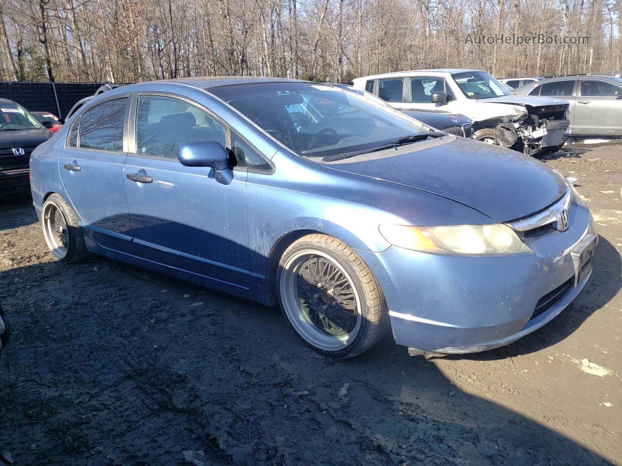 2008 Honda Civic Ex Blue vin: 1HGFA16808L095312