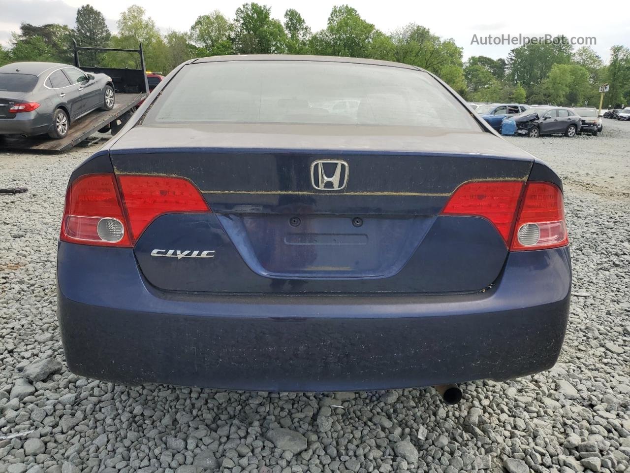 2008 Honda Civic Ex Синий vin: 1HGFA16818L066000