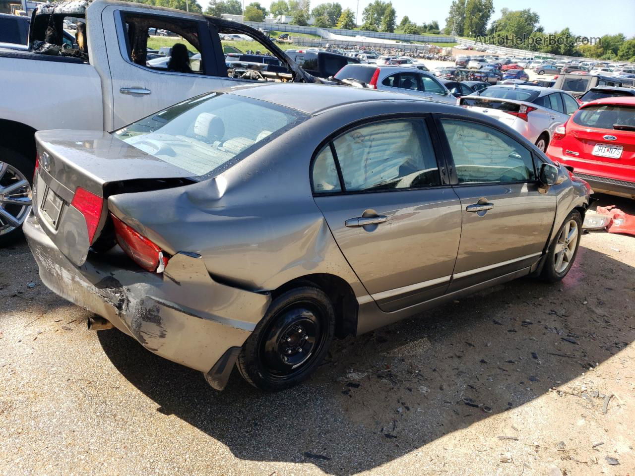 2008 Honda Civic Ex Gray vin: 1HGFA16818L075327