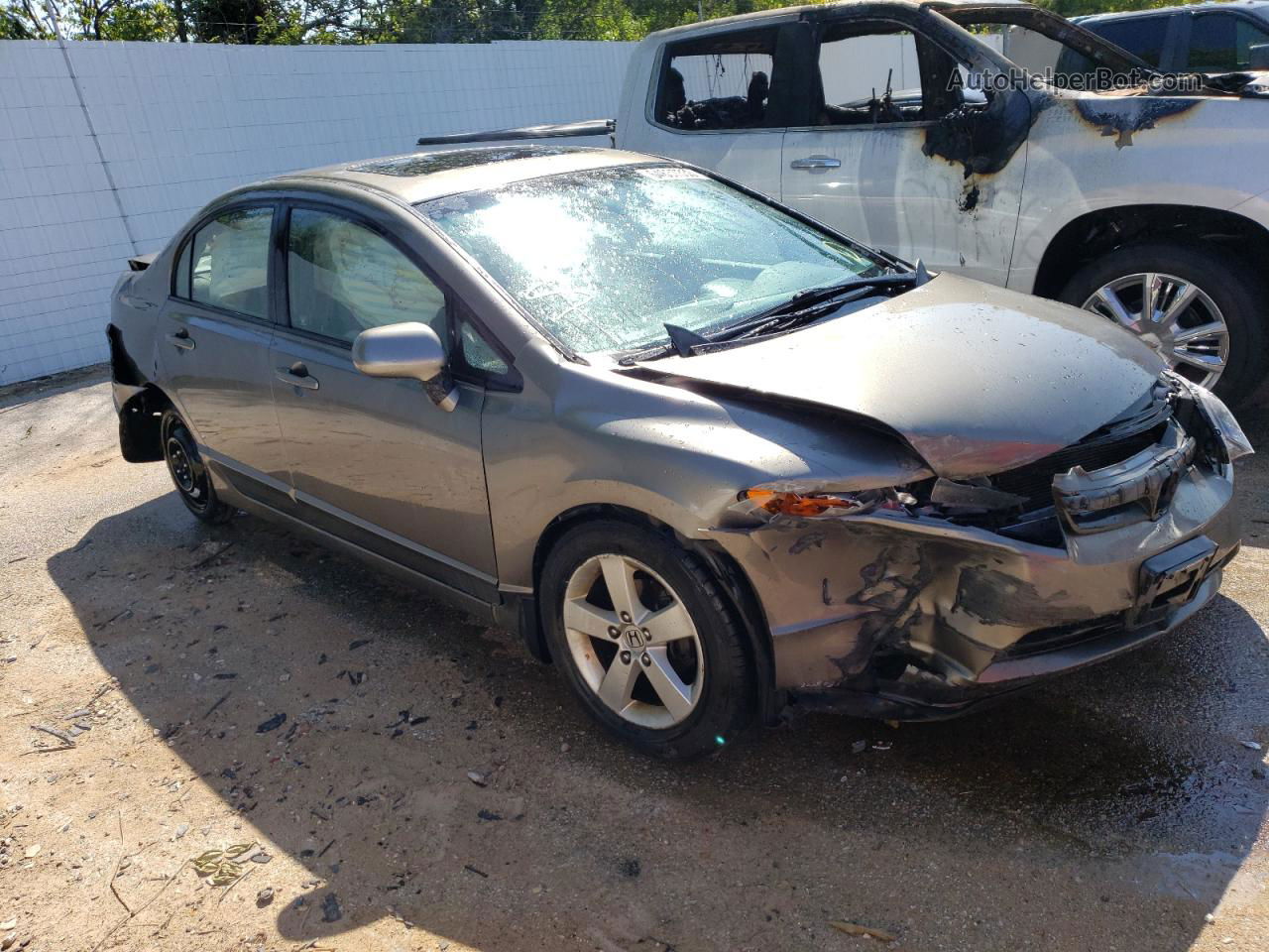 2008 Honda Civic Ex Gray vin: 1HGFA16818L075327