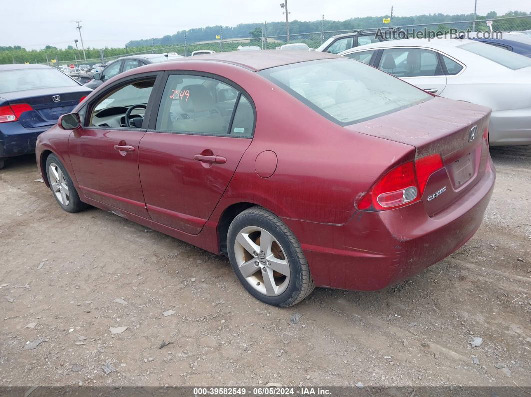 2008 Honda Civic Ex Maroon vin: 1HGFA16818L083069