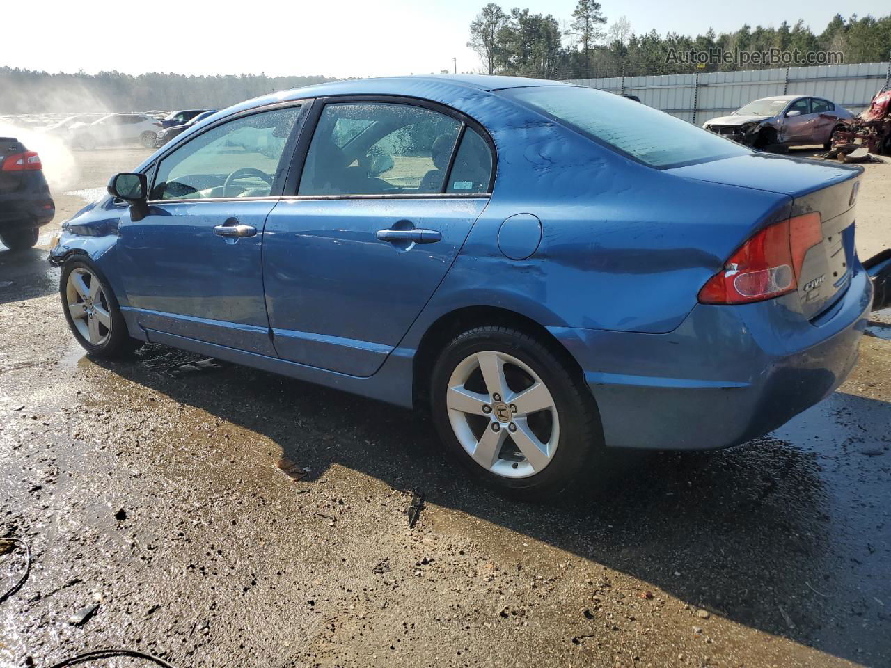 2008 Honda Civic Ex Blue vin: 1HGFA16818L111257