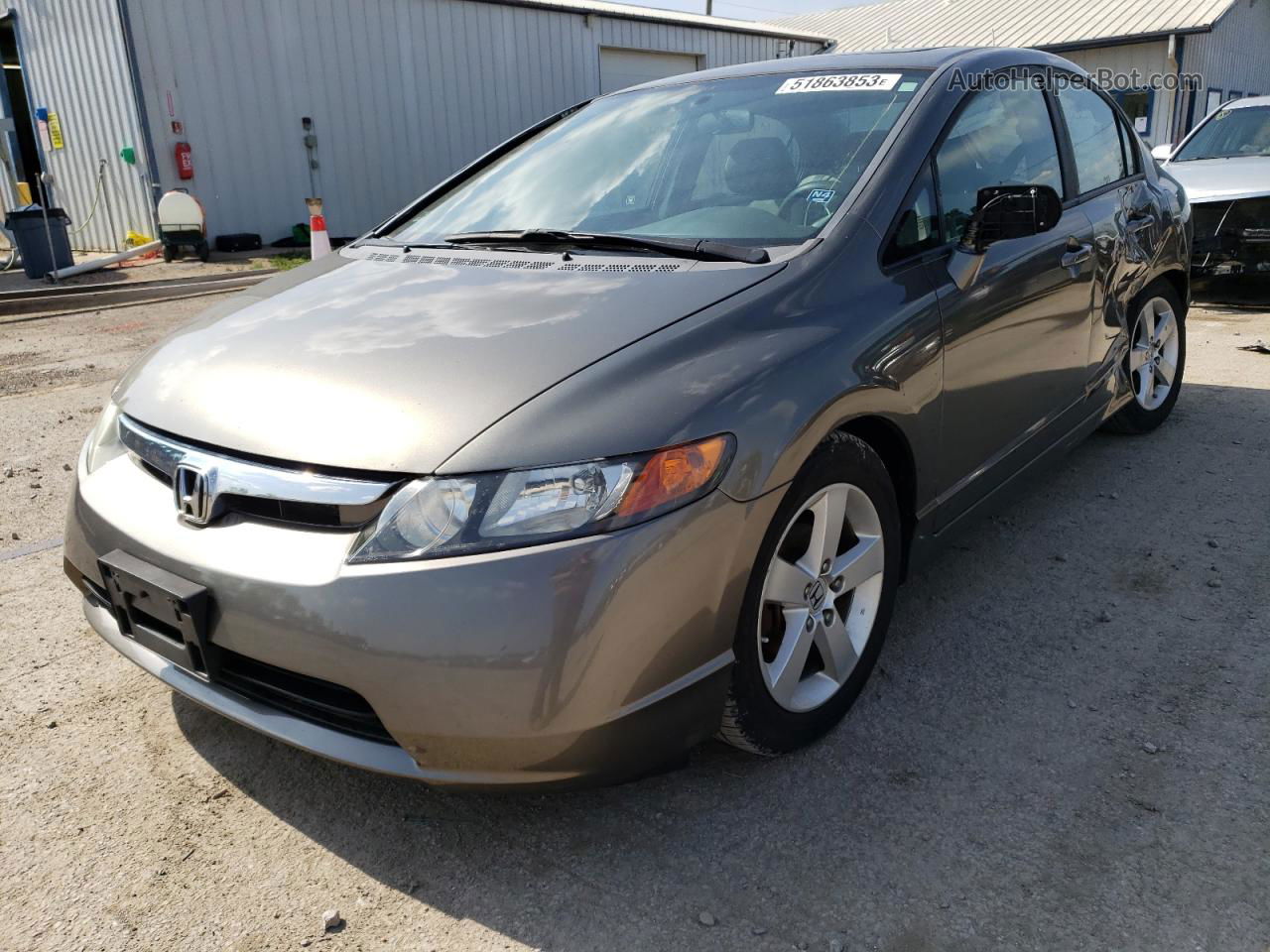 2008 Honda Civic Ex Gray vin: 1HGFA16828L016528