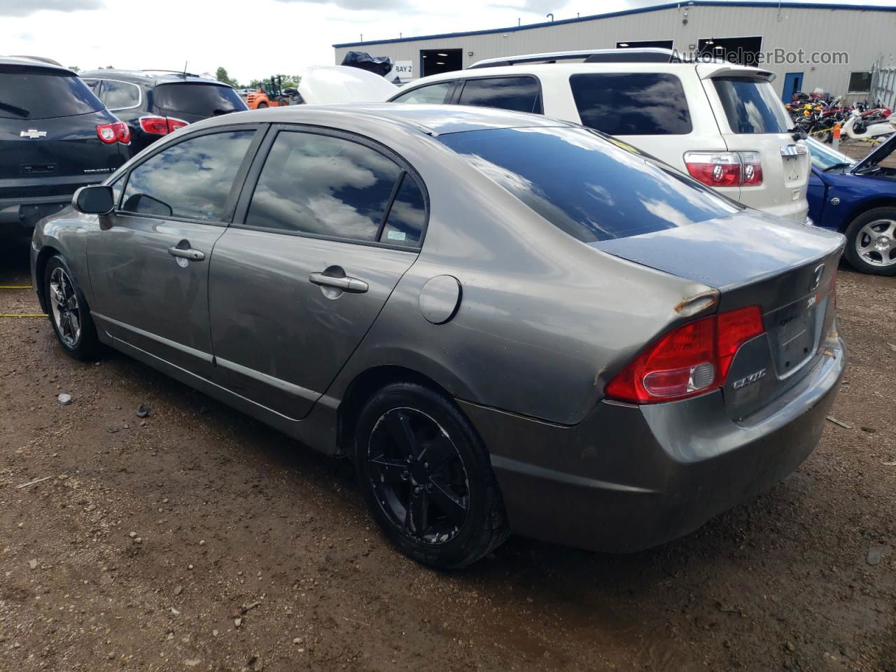 2008 Honda Civic Ex Gray vin: 1HGFA16828L024046