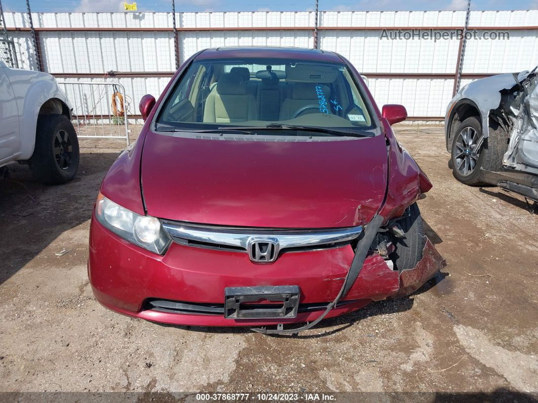 2008 Honda Civic Ex Maroon vin: 1HGFA16828L024418