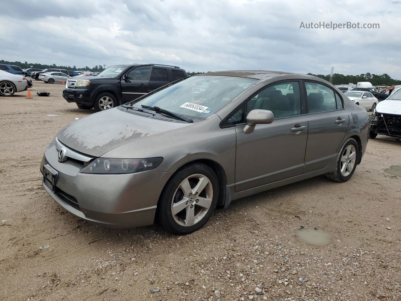 2008 Honda Civic Ex Gray vin: 1HGFA16828L075286