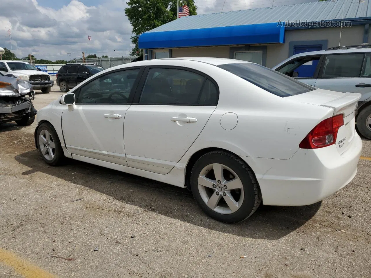 2008 Honda Civic Ex Белый vin: 1HGFA16828L104107