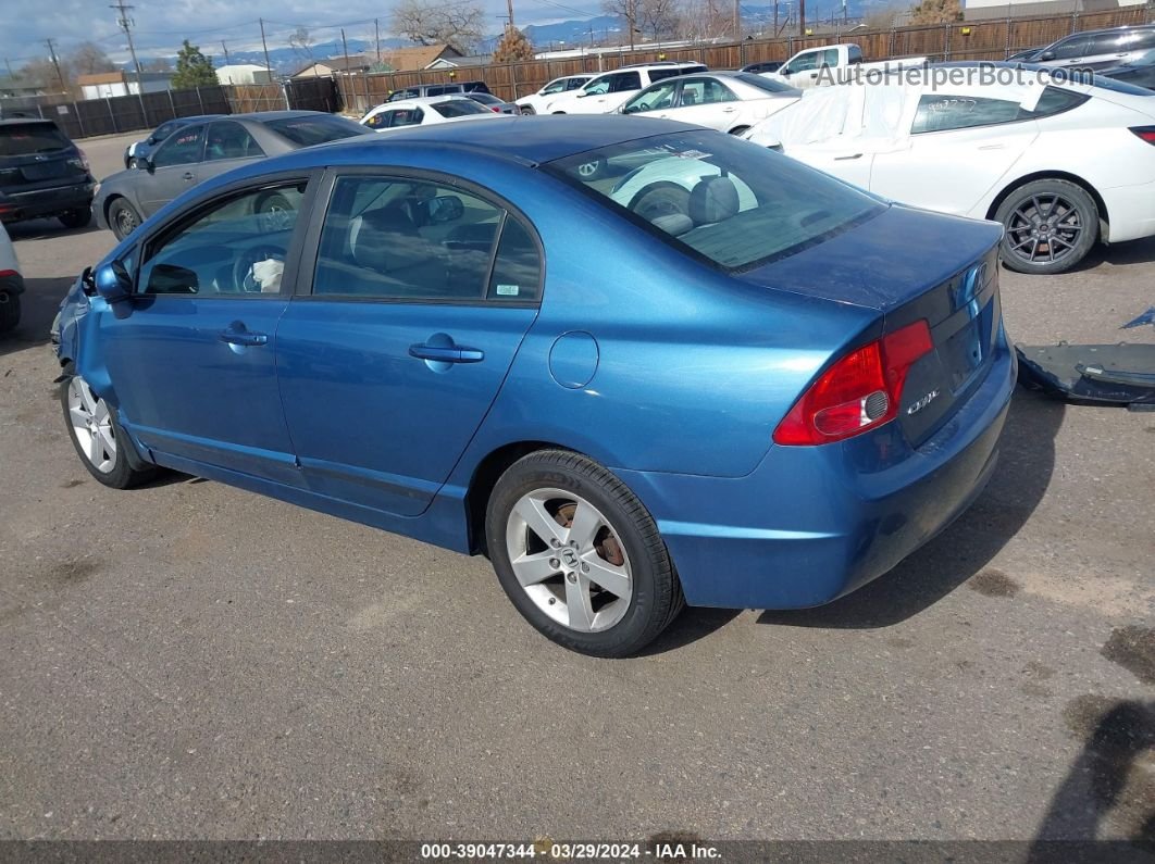 2008 Honda Civic Ex Синий vin: 1HGFA16828L109565