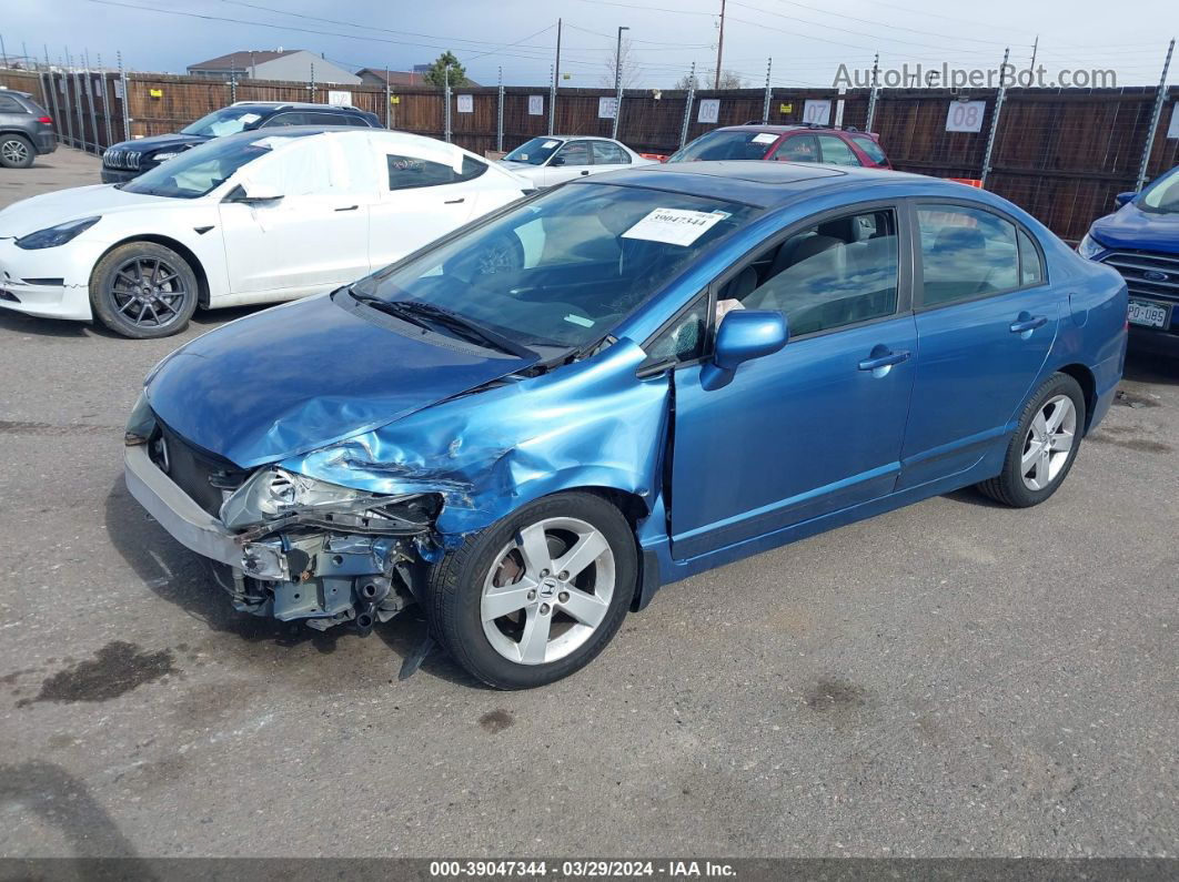 2008 Honda Civic Ex Blue vin: 1HGFA16828L109565