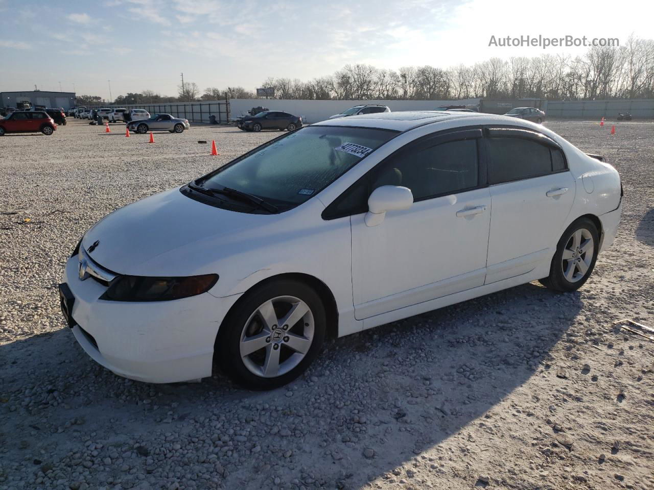 2006 Honda Civic Ex Белый vin: 1HGFA16836L151966