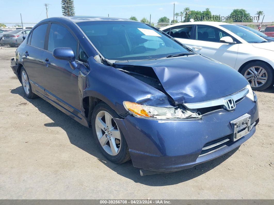 2008 Honda Civic Ex Blue vin: 1HGFA16838L012892