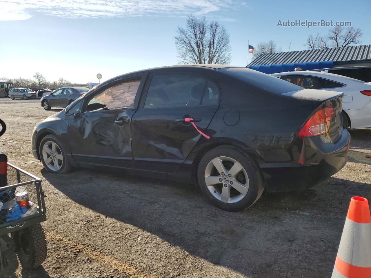 2008 Honda Civic Ex Черный vin: 1HGFA16838L093523