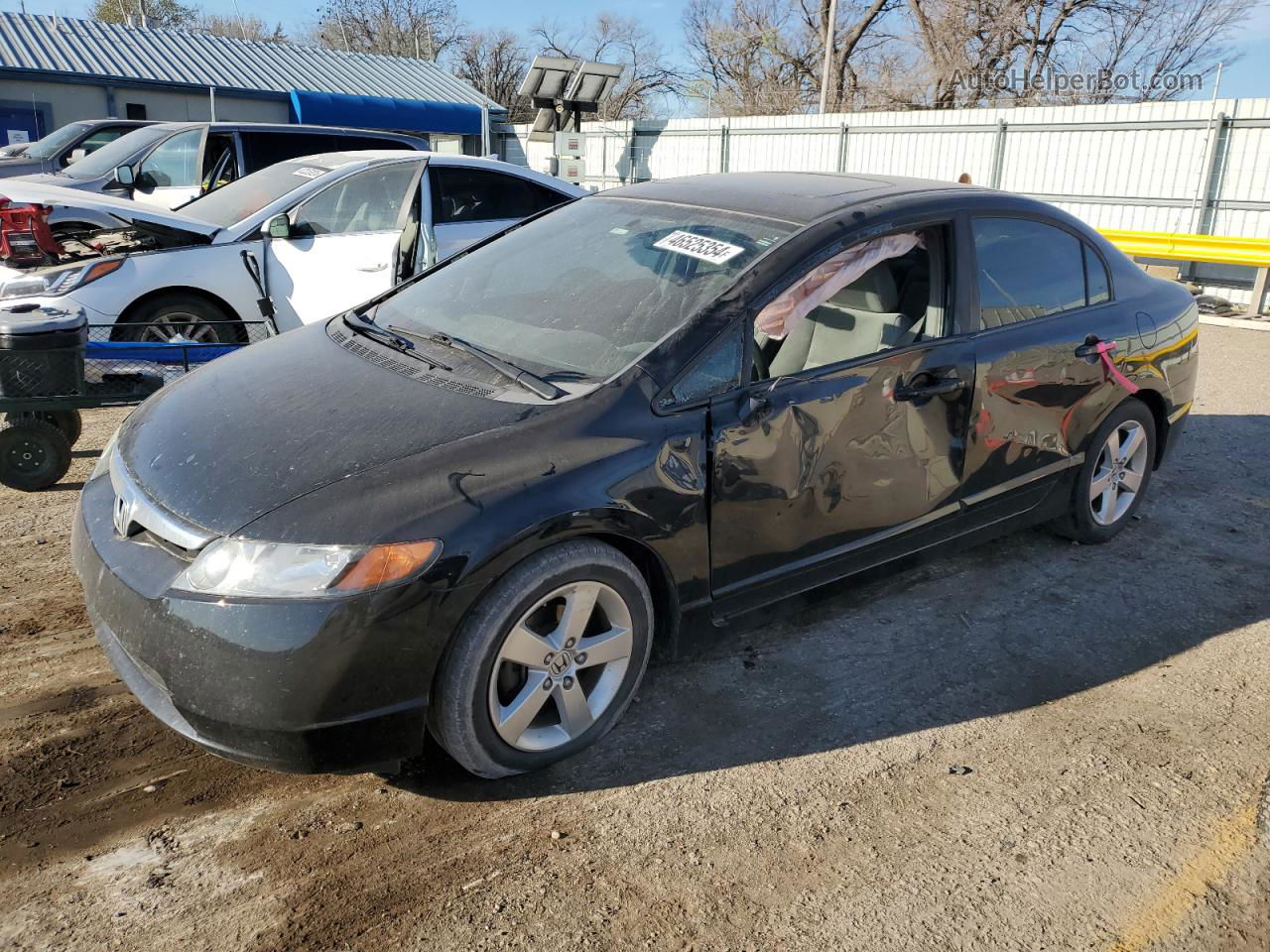 2008 Honda Civic Ex Черный vin: 1HGFA16838L093523