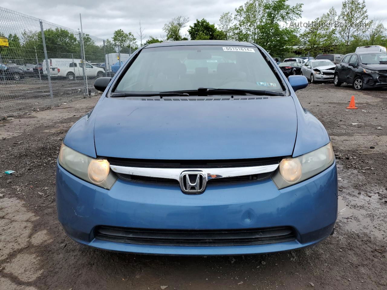 2008 Honda Civic Ex Blue vin: 1HGFA16848L022914