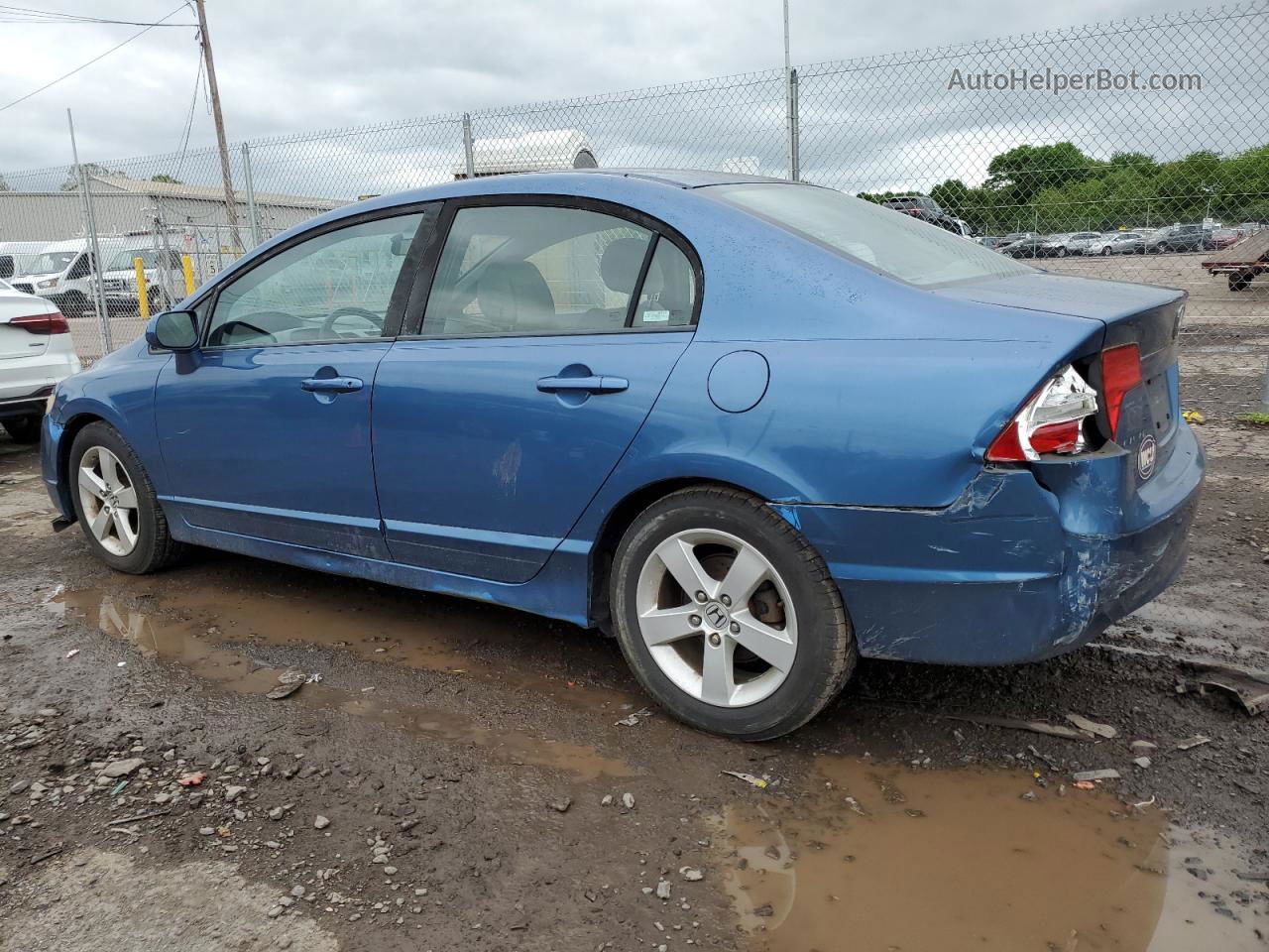 2008 Honda Civic Ex Синий vin: 1HGFA16848L022914