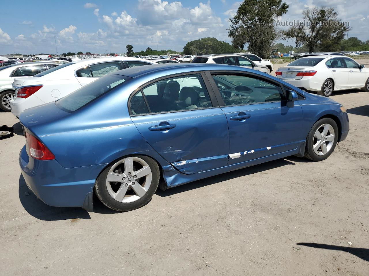 2008 Honda Civic Ex Blue vin: 1HGFA16848L056786