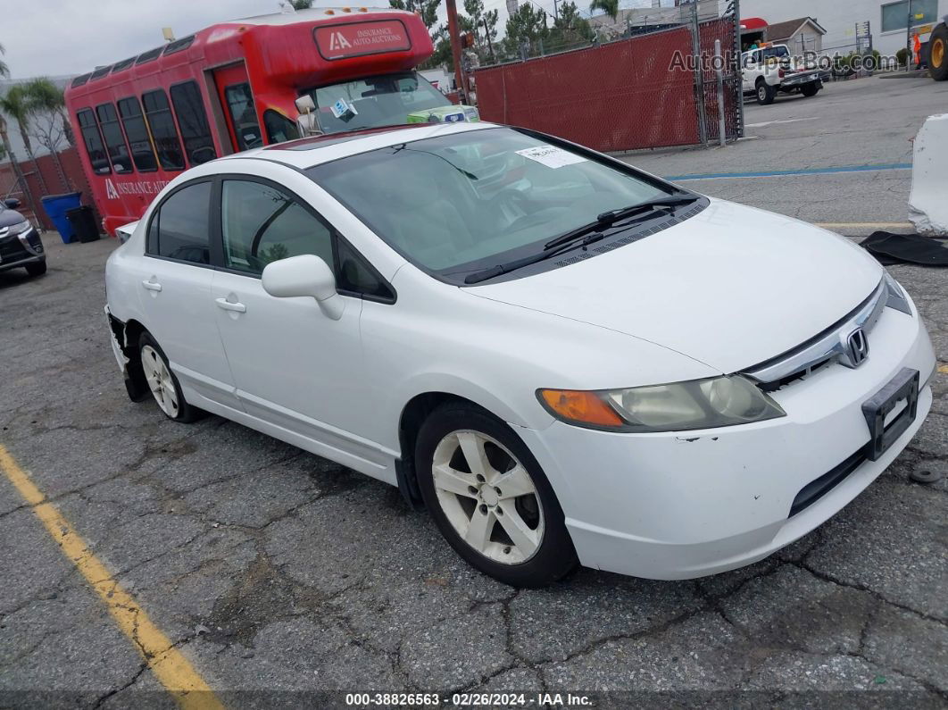 2008 Honda Civic Ex White vin: 1HGFA16848L058733