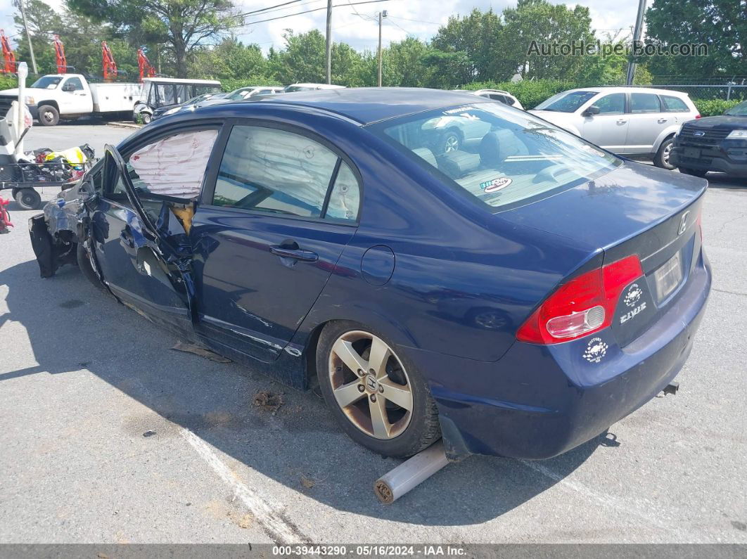 2008 Honda Civic Ex Blue vin: 1HGFA16848L104979