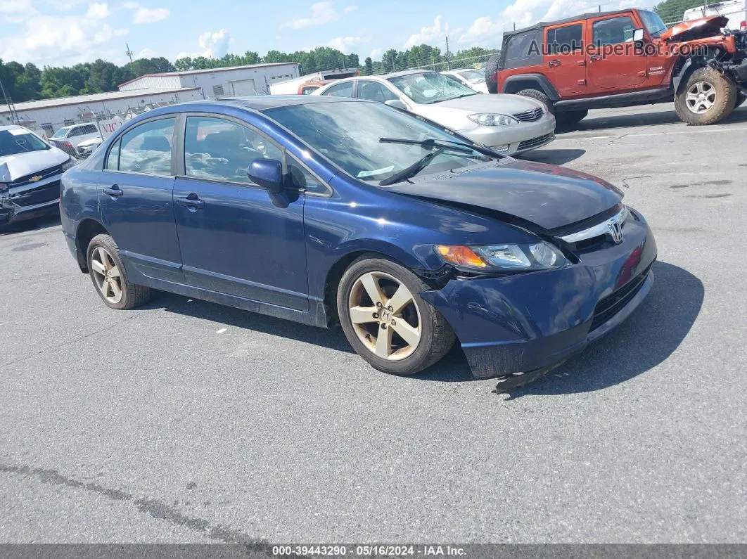 2008 Honda Civic Ex Blue vin: 1HGFA16848L104979