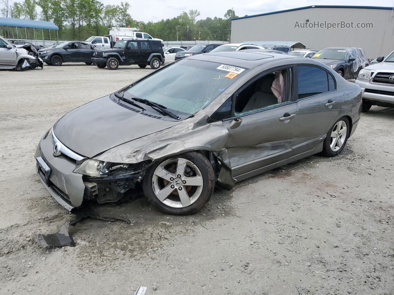 2008 Honda Civic Ex Charcoal vin: 1HGFA16858L014790