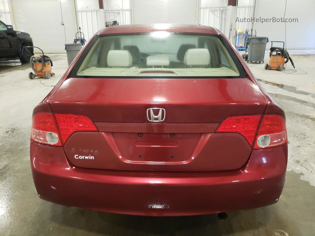 2008 Honda Civic Ex Maroon vin: 1HGFA16858L027426