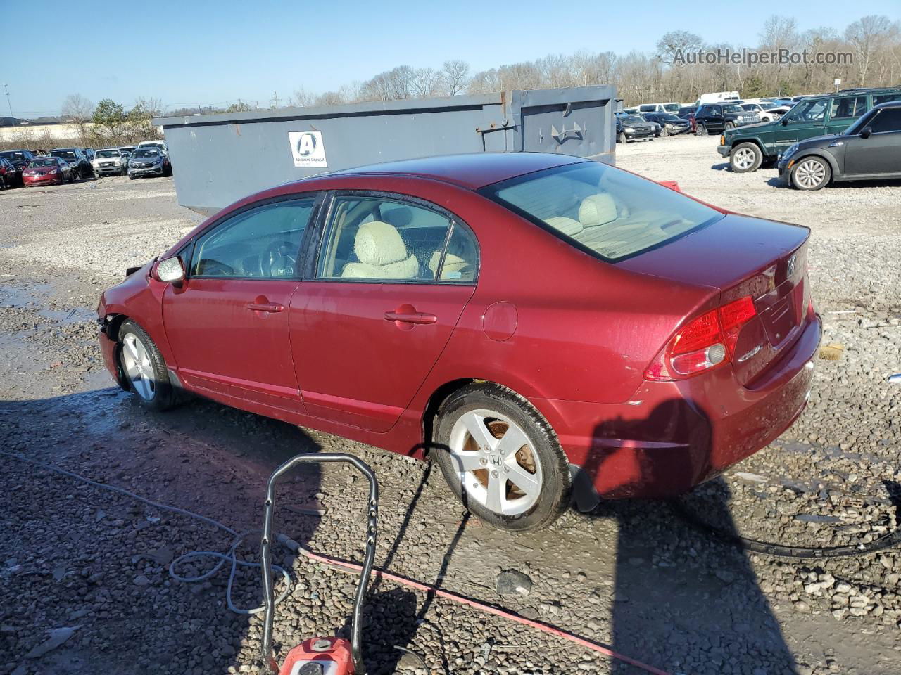 2008 Honda Civic Ex Красный vin: 1HGFA16858L107633