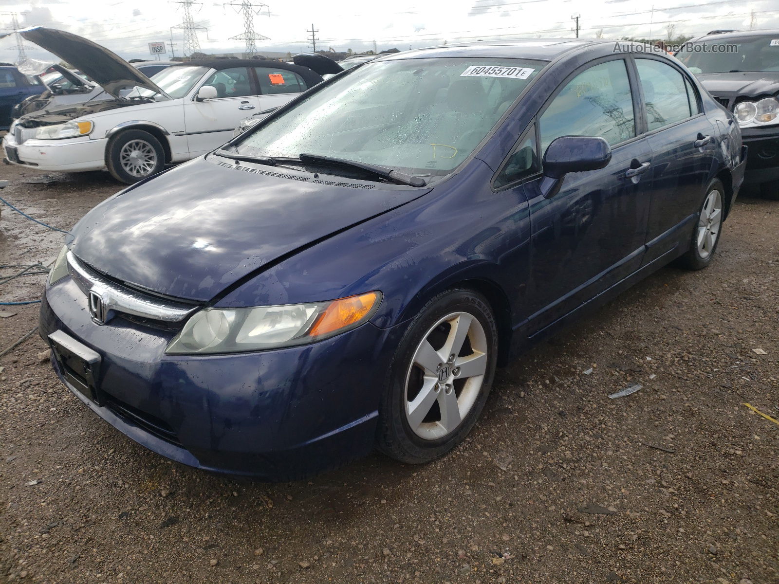 2006 Honda Civic Ex Blue vin: 1HGFA16866L009661