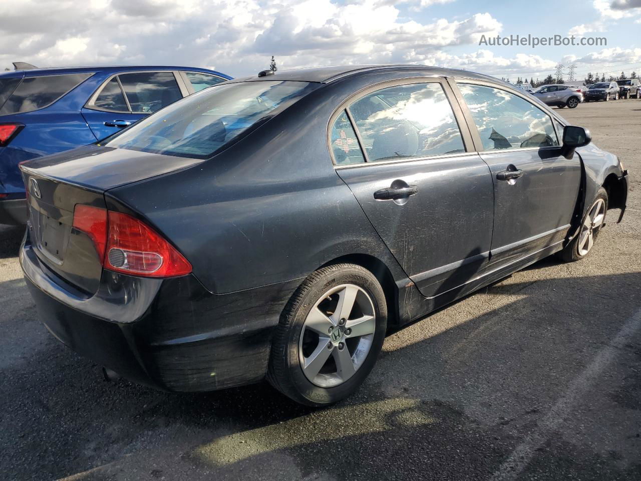 2008 Honda Civic Ex Black vin: 1HGFA16868L016077