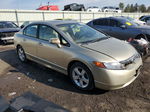 2008 Honda Civic Ex Золотой vin: 1HGFA16868L020808