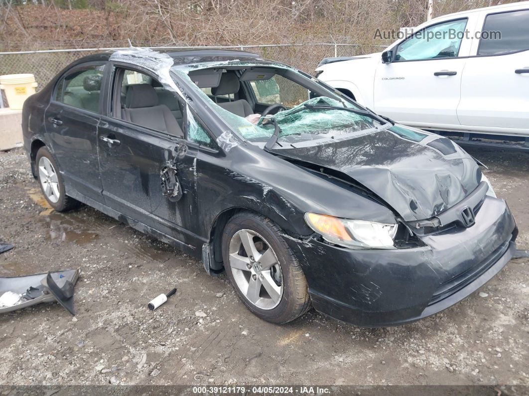 2008 Honda Civic Ex Черный vin: 1HGFA16868L030626