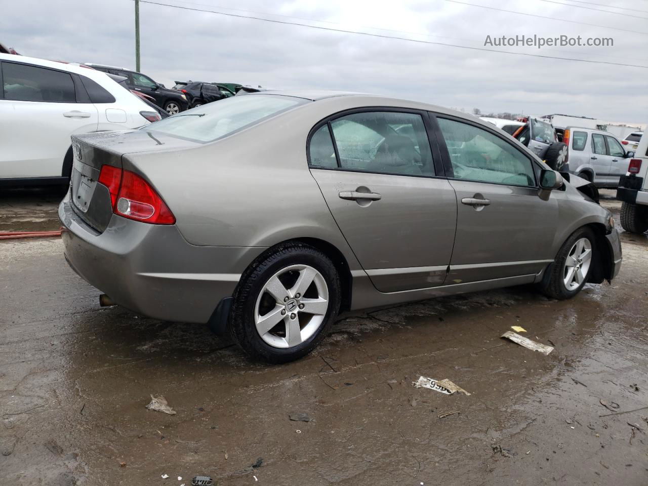 2008 Honda Civic Ex Gray vin: 1HGFA16868L039195