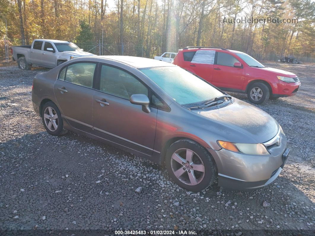 2006 Honda Civic Ex Gray vin: 1HGFA16876L013136